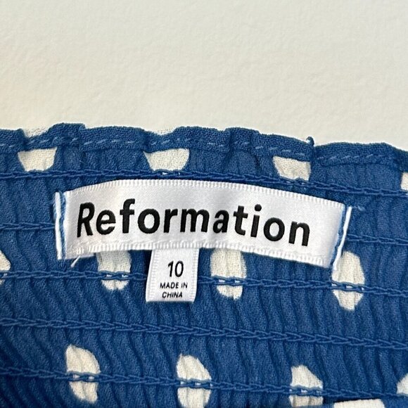 REFORMATION Juliette A-Line Dress in Lazuli Size US 10 - Picture 6 of 11